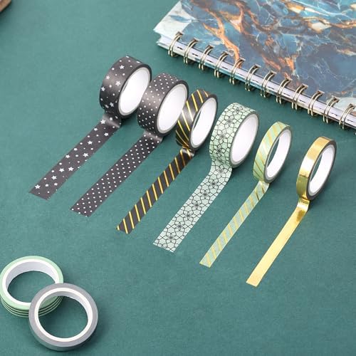 Mr. Pen- Washi Tape Set, 8 Rolls, Assorted Sizes, 5 Yards/Roll - Image 7