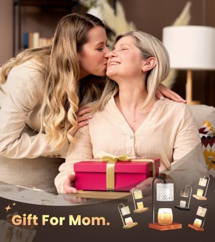 TigQiang Candle Warmer Lamp, Gifts for Women Mom House Warming, Clear Brown - Image 7