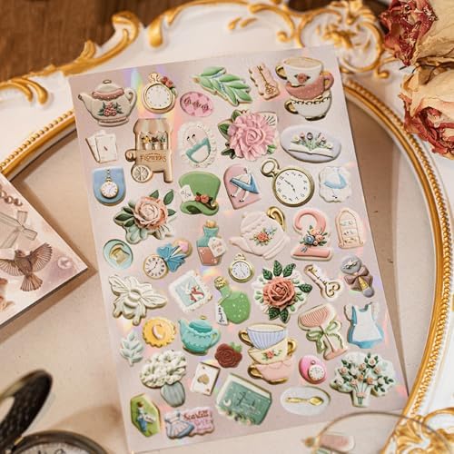 800+ Pcs Y2K Sticker Book - 30 Sheets Vintage Cut-Out Stickers for Junk Journals & Scrapbooking | Retro Ephemera Pack, Journaling Supplies, Craft Embellishments - Image 6