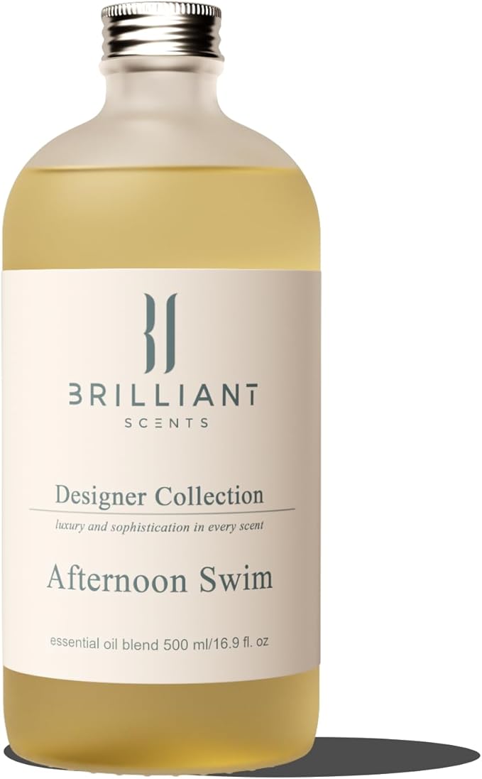 Brilliant Scents Afternoon Swim Scent | Ginger, Sage, Orange Blossom | Luxury Home & Business Scent | Fragrance Oil | 500ML