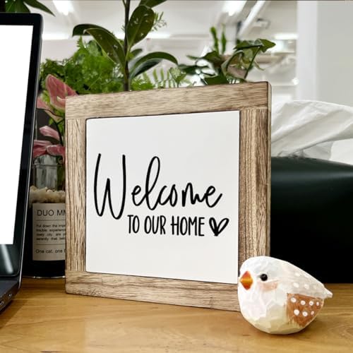 Welcome Sign, Wooden Box Signs for Home Decor, Freestanding Welcome Decor Sign, Farmhouse Decor for Entryway, Front Door Decortion, Housewarming Tabletop Decortion - Image 6
