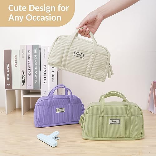 Sooez Large Pencil Case Pouch, Extra Big Pencil Bag with 5 Compartments - Image 7