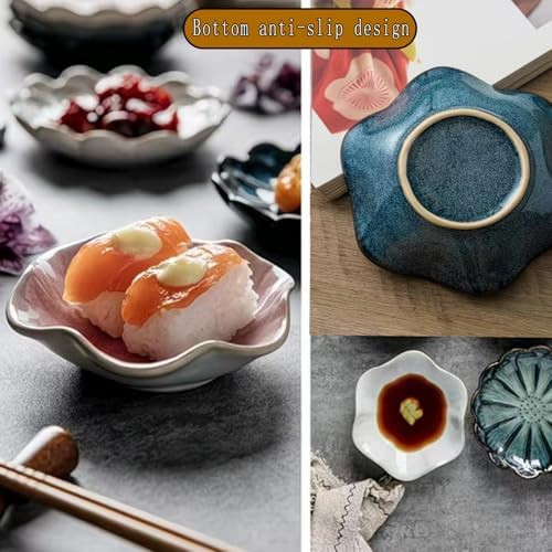 4 Pack Ceramic Ring Dish, Lotus Leaf Jewelry Tray, Small Trinket Bowl for Rings, Earrings, Keys - Gift Set in 4 Colors - Image 7