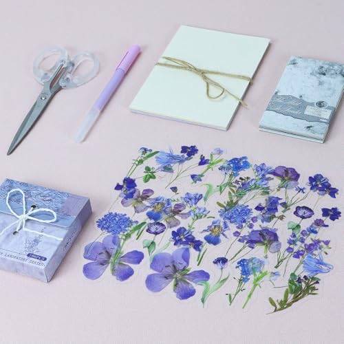 Koqye 215PCS Scrapbook Paper Pack & Junk Journal Kit (Mystic Amethyst) - Image 7