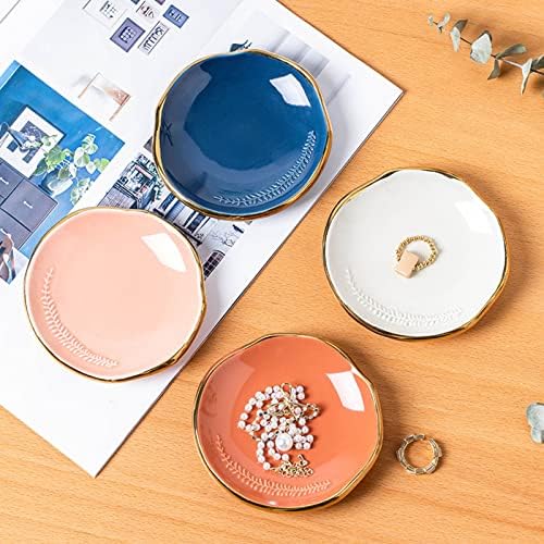 Leaf Jewelry Dish Tray Ring Holder, Blue - Image 7