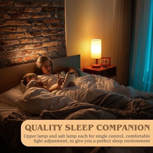 UNIFUN Touch Bedside Lamps 2 Pack, 4-Way Dimmable with USB-C Charging Port - Image 7
