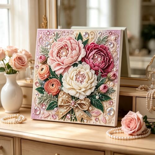 DIY Pearl Art Kit for Adults (Peonies) - Image 4