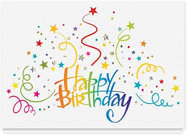 The Gallery Collection - Birthday Cards Assortment Box (35 Cards), Foil & Embossing (Birthday 1)