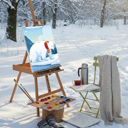 Sherr 12 Pcs Pre Drawn Canvas for Adults,Winter Xmas,8 x 10 Inch - Image 7