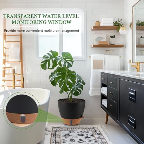 8/10/12 Inch Self Watering Pots for Indoor Outdoor Plants - Image 6
