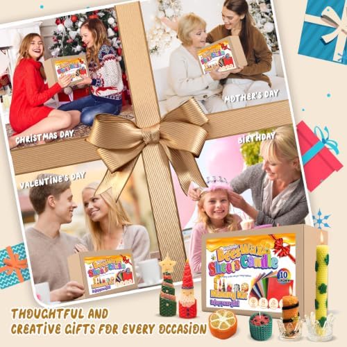 Beeswax Candle Making Kit for Kids, DIY 100% Pure Colorful Beeswax Sheets - Image 7