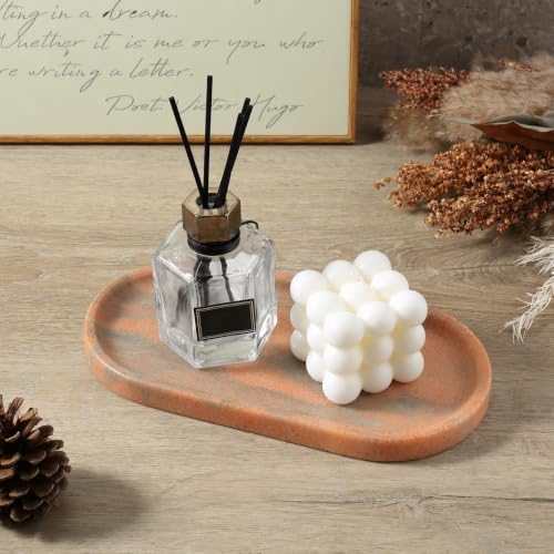 Koville Natural Marble Tray for Bathroom Countertop, Vanity Tray for Decor - Image 7
