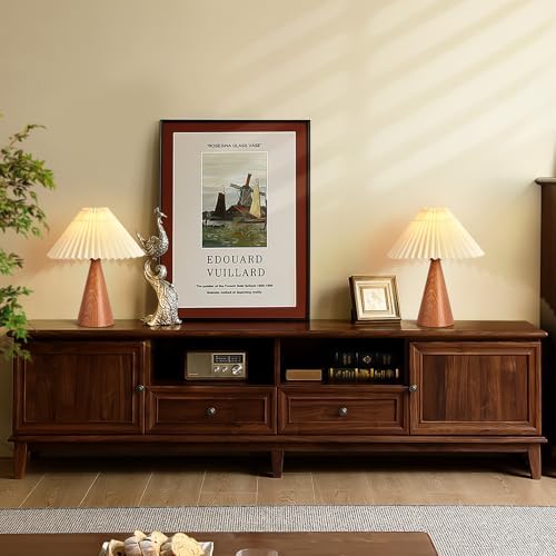 Ziqqeelam Wood Grain Small Table Lamp, Cute Table Lamp, Pleated Table Lamp, Wooden Bedroom Lamps for Nightstand, Small Scalloped Lamp Shade Table Lamps for Small Spaces for Bedroom,Living Room - Image 7