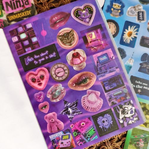 Y2K Cybercore Sticker Book, 750+ Retro Aesthetic Designs - Image 6