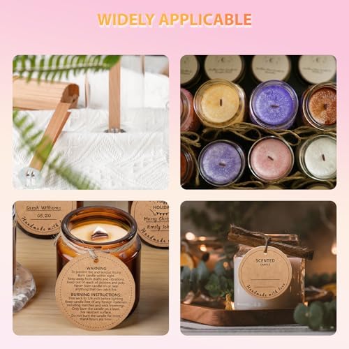 Cherry Wood Candle Wicks Set - Long Lasting Flame, 120 PCS - Image 7