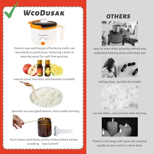 Complete Soy Candle Making Kit with Wax Melter for Beginners & Adults - Image 7