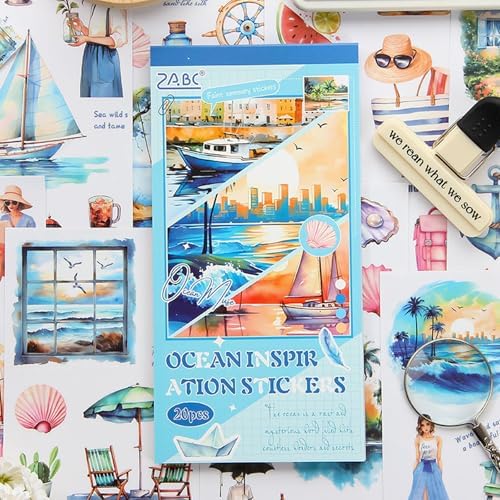 Aesthetic Journaling Sticker Books for Adults - Pre-Cut Scrapbook Stickers Vintage 20 Sheets Junk Journal Supplies Watercolor Scrapbooking Stickers Planner Cottagecore Decorative DIY Arts Craft Making - Image 7