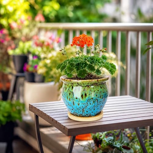 Plant Pots, 4.5 Inch Ceramic Pots for Plant with Drainage, Small Planters - Image 7