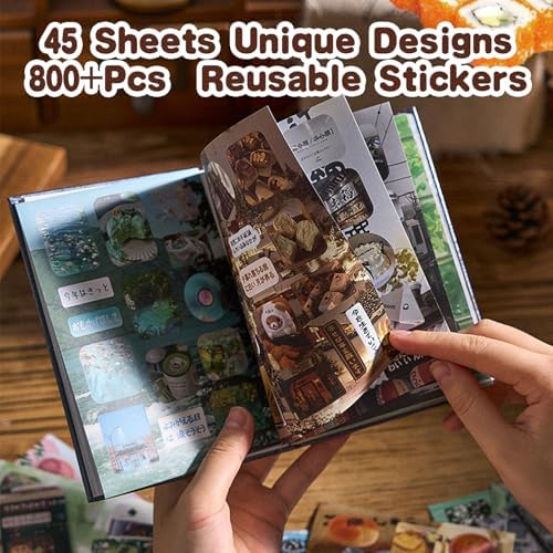 Japanese Sticker Book Heisei Retro Cute Korean Stickers, 800PCS+ - Image 6