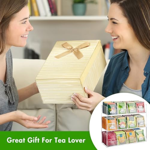 BEYGORM Acrylic Tea Bag Organizer for 216 Tea Packets - Image 6