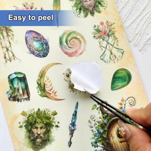 Fantasy Magic Sticker Book for Journaling Scrapbooking 400+ Stickers - Image 7