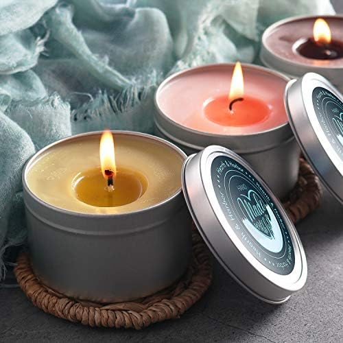 Hearth & Harbor 20 lbs. Soy Candle Wax with Supplies, 4 oz. 24 Pack & 8 oz. 36 Pack Tin Jars with Lids, Cotton Candle Wicks, Wick Stickers and Centering Devices – Candle Making Flakes with Containers - Image 7