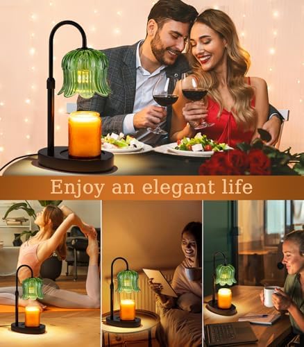 Candle Warmer Lamp with Timer - Electric Candles Wax Warmers Glass Lamps - Image 7