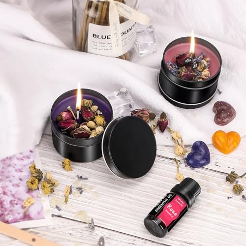 Haccah Candle Making Kit with Wax Melter, DIY Arts&Crafts Gift for Adults,Beginners,Candle Making Supplies,Including Electronic Stove,Rich Scents,Wicks,Melting Pot,Dyes,Candle tins - Image 7