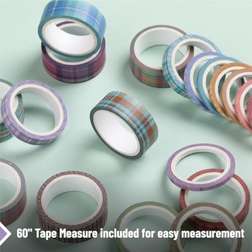 Mr. Pen- Washi Tape Set, 21 Rolls, Assorted Sizes, 5 Yards/Roll - Image 5