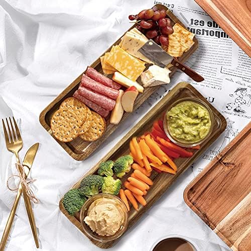 Bathroom Long Vanity Trays, 1PCS Wooden Toilet Tank Storage Tray, Farmhouse Wood Tray Kitchen Living Room Counter Top Organizers for Small Things, Table Sink Holders 11 x 4 inch - Image 6
