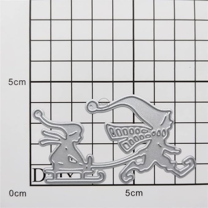 DzIxY Christmas Dwarfs Metal Cutting Dies for Card Making Kit Embossing Paper Die Cuts Scrapbook Machine Stencils Storage Pockets Supplies