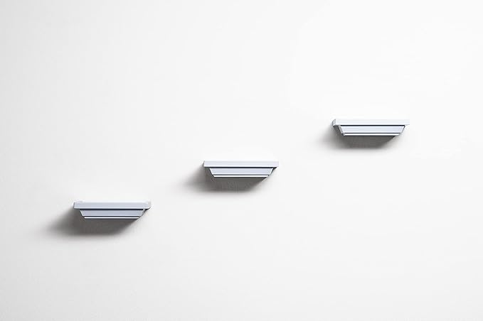 Small Shelves Set of 3 - Decorative Mini Wall Mounted Shelves for Bathroom, Living Room, Kitchen, Bedroom & Office - 6 in x 4 in