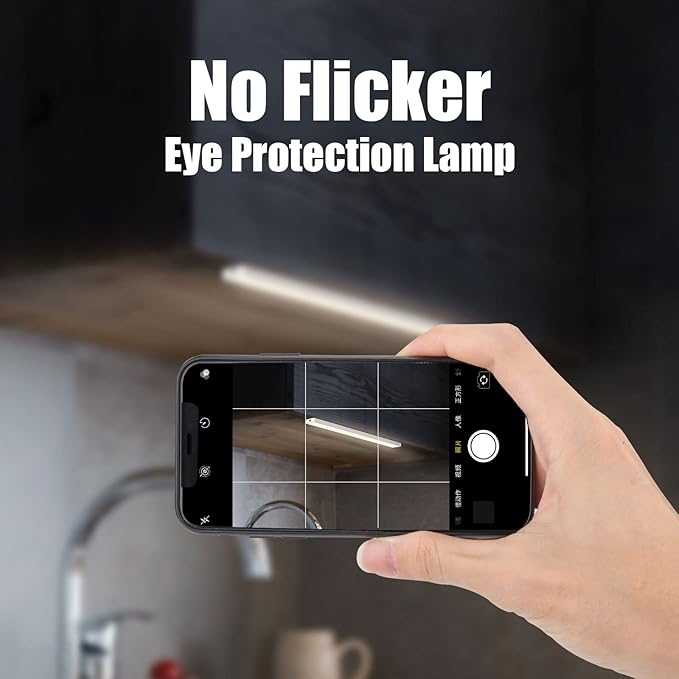 2Pack LED Under Cabinet Light LED Light Bar with USB Powered Under Cabinet Lights for Closet Light Bar Under Counter Lighting Work Tables Student Dormitory (Include AC Plug)