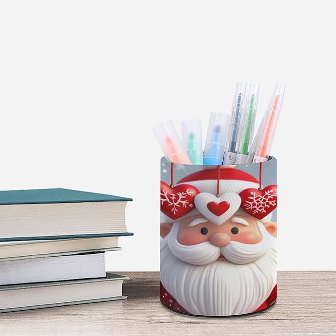 Men's Fashion Pencil Pen Holder Cup, Waterproof Office Supplies, Waterproof Multifunctional Office Supplies Christmas Gnome