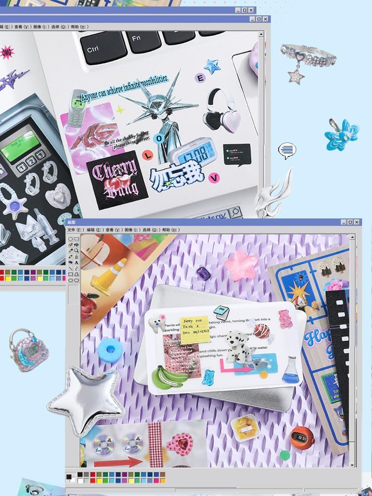 Alideco 30pcs Scrapbook Stickers Vintage Gourmet Desserts Sticker Book for Adults Sticker journaling Stickers for Scrapbooking (saibohuanxiang) - Image 6