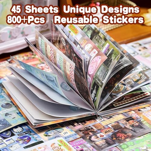 Japanese Sticker Book Heisei Retro Cute Korean Stickers, 900PCS+ - Image 6