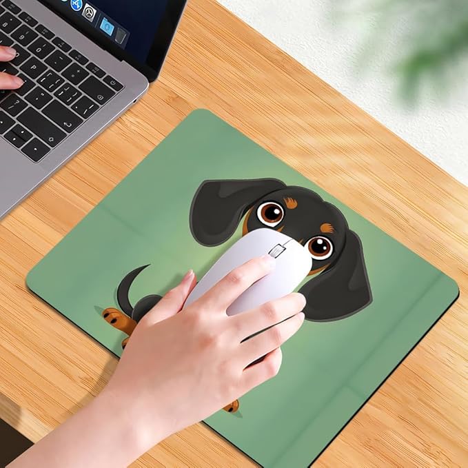 Dog Texture Mouse pad, Square Waterproof and Anti Slip Mouse pad for Office laptops