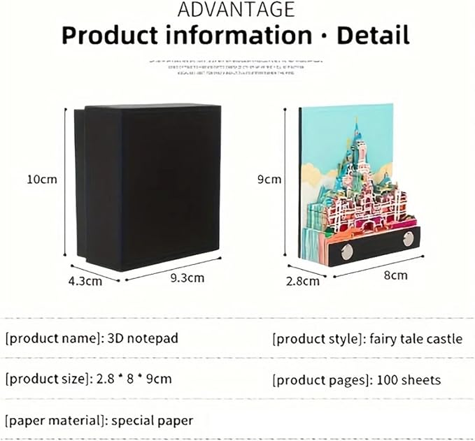 3D Art Calendar 2026,3D Memo Pad Creative Time Piece Calendar,Creative Non Stick Sticky Note,3D Memo Pad Art Notepad,Exquisite Paper Sculpture Gifts,Desktop Decoration Crafts