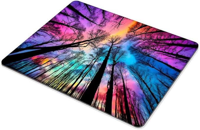 Square Mouse Pad Landscape Tree,Gaming Mouse Pads for Desk,Soft Computer Waterproof Non-Slip Mouse Mat