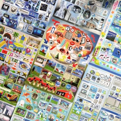 Dreamcore Japanese Sticker Book for Journaling Supplies, Stickers for DIY - Image 6