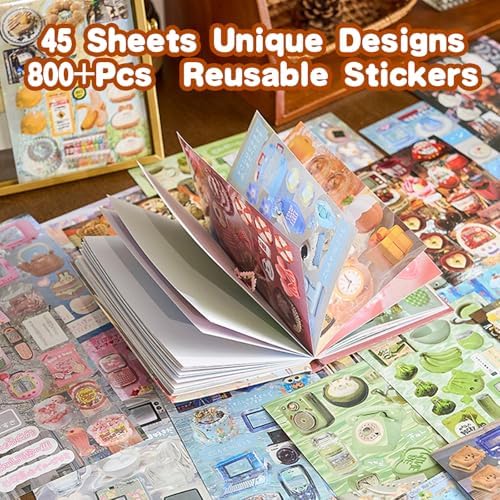 Japanese Sticker Book Heisei Retro Cute Korean Stickers, 800PCS+ - Image 6