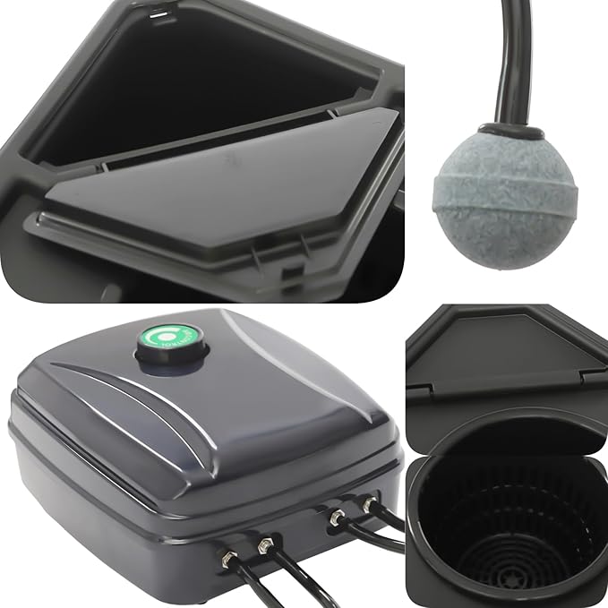 Hydroponics Growing System with Top Drip Kit, 5 Gallon Deep Water Culture Bucket System with 12W Air Pump, Recirculating Drip Garden System for Growing Plants Flowers Vegetables Fruits