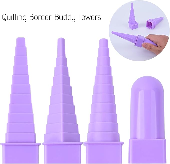YURROAD Quilling Paper Set with 900pcs 5mm Quilling Paper Strips Filigree Tool Kit and Quilling Board Slotted Pen Curling Coach Crimper