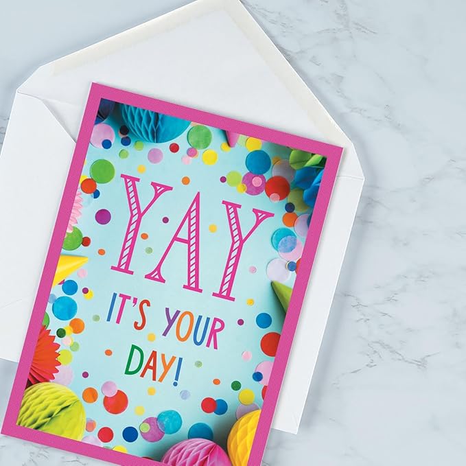 Current Birthday Favorites Birthday Greeting Cards - Set of 20 (2 each of 10 Designs), 5 x 7 Inches, Sentiments Inside, Envelopes Included, Assortment Set