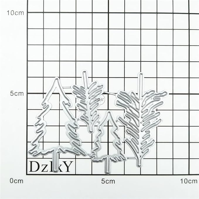 DzIxY Shadow Pine Trees Metal Cutting Dies for Card Making Kit Embossing Paper Die Cuts Set Scrapbook Stencils Supplies Machine Templates