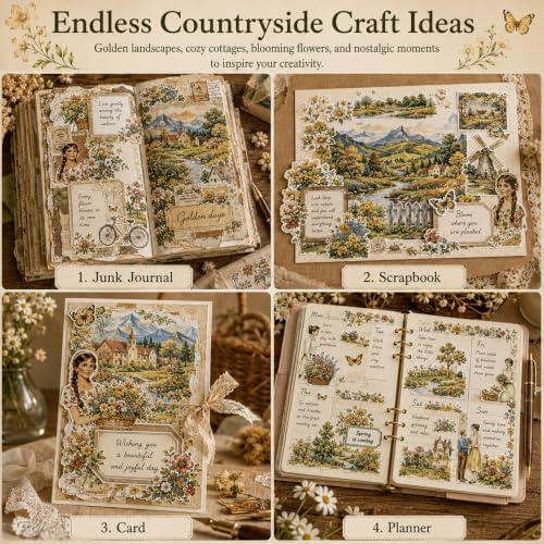 Vintage Nature Sticker Book, Junk Journal Scrapbook Stickers - Image 6