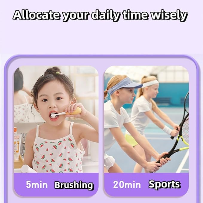 Kids Visual Timer Cute Rainbow - 60 Minute Countdown Timer Time Management for Kids and Adults, Timer for Cooking Classroom Meeting (Blue)