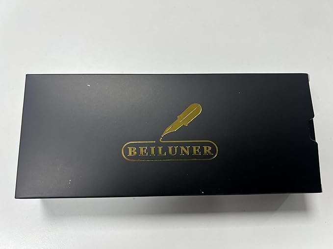 BEILUNER Gold Fountain Pen,Stunning Luxury Pens with 24K Gold Finish, Gorgeous 24K Gilded Nib(Fine), Trustworthy Pen Gift for Men&Women -Ink Converter-Elegant, Professional, Nice Pen for Writing
