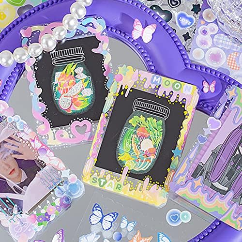 Doraking 50 Sheets Laser Sticker Book for Arts Craft Scrapbook - Image 5