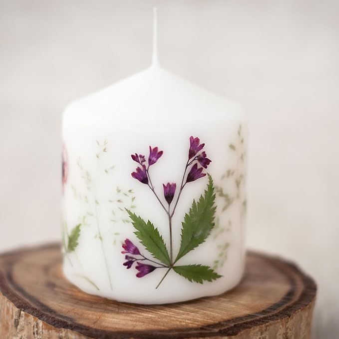 PATIKIL Dried Pressed Flowers, Real Dry Leaves Pressed Bloom for Scrapbook Supplies Card Making Resin Jewelry Making Soap Candle DIY Crafts, White